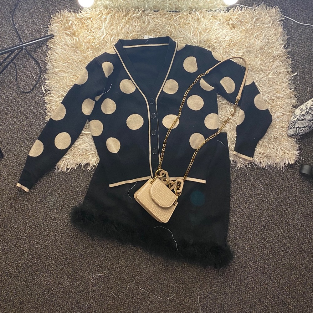 Polka dot cardigan